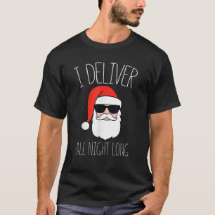 T-shirt J'Offre Toute La Nuit Longue Noël Naughty Père Noë