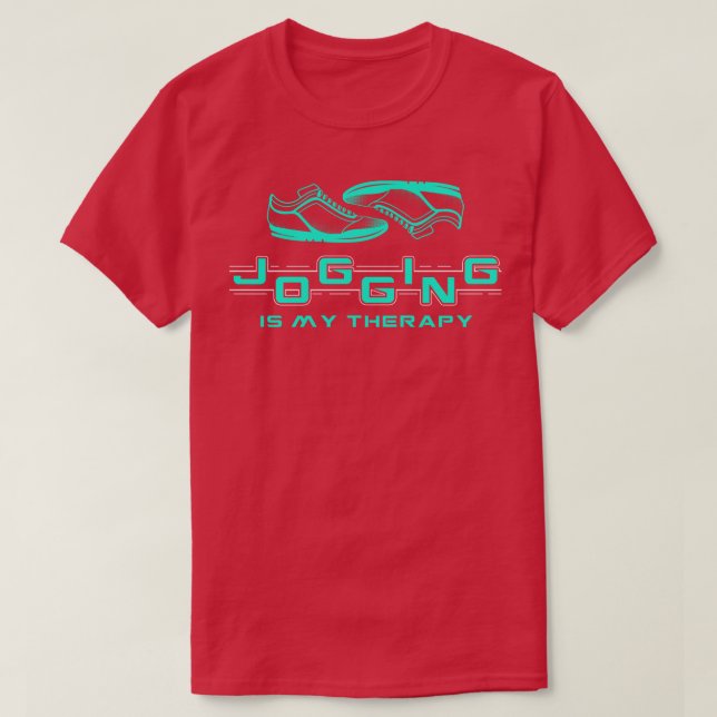 T-shirt Jogging est ma thérapie (Design devant)