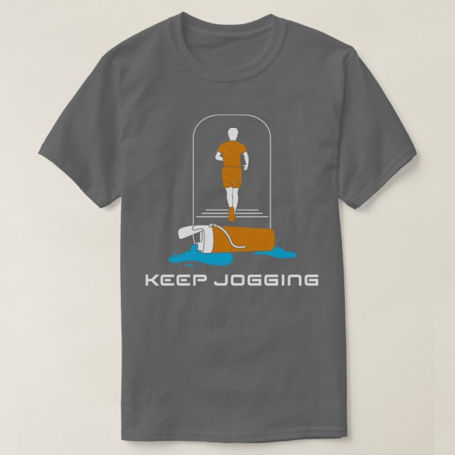 T-shirt Jogging et Boisson (Design devant)