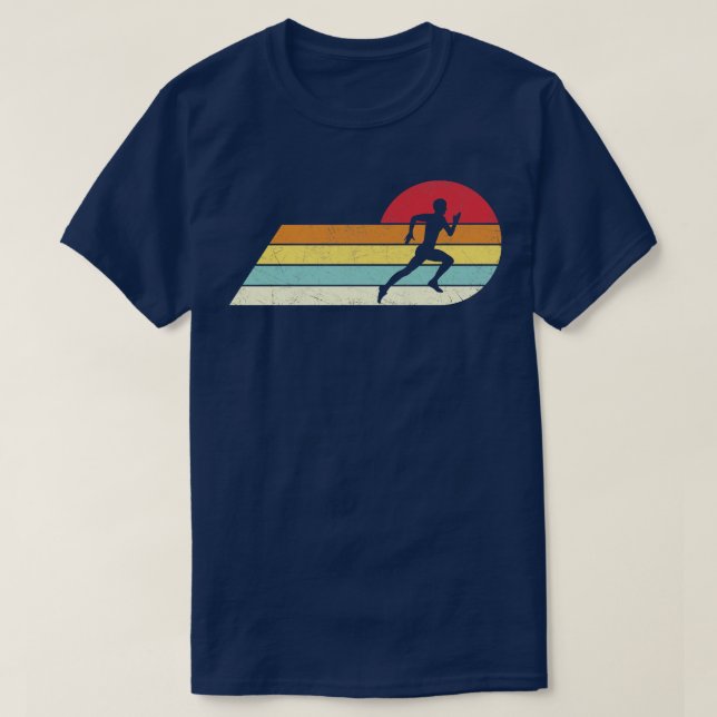T-shirt Jogging exécution Retro style déstressé Vintage (Design devant)