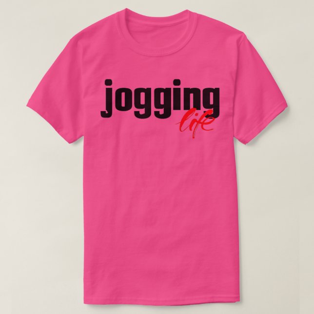 T-shirt Jogging Life Jog Runner Runner (Design devant)