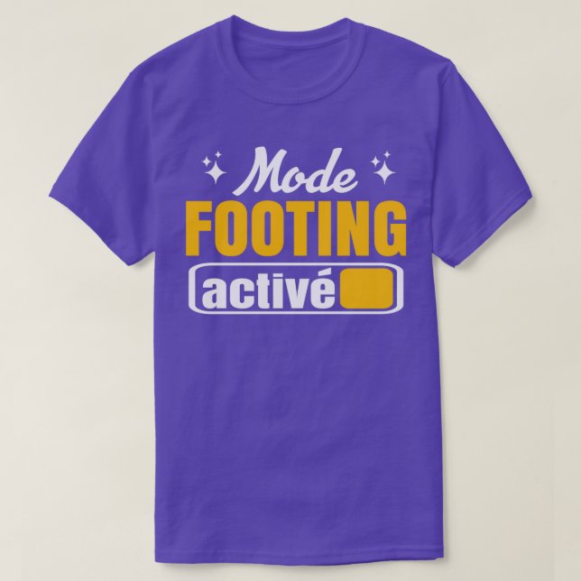 T-shirt Jogging mode activé humour sport course drôle (Design devant)