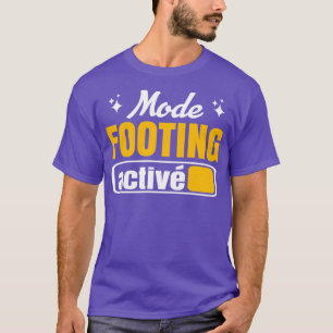 T-shirt Jogging mode activé humour sport course drôle