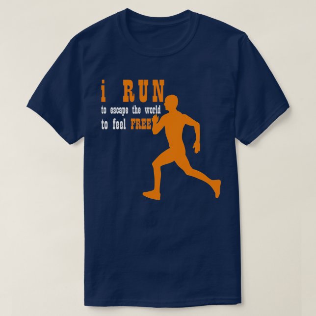T-shirt Jogging pour se sentir libre 2 (Design devant)