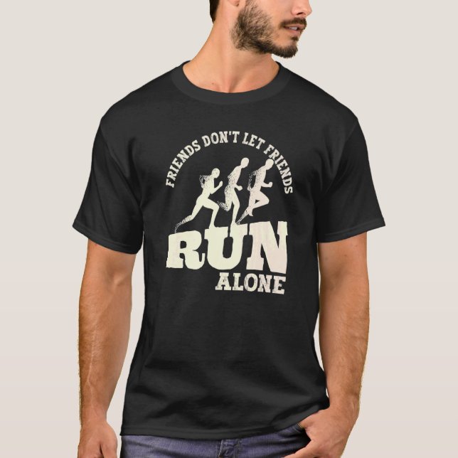 T-shirt Jogging Runner Run Matching Running Friends Premiu (Devant)