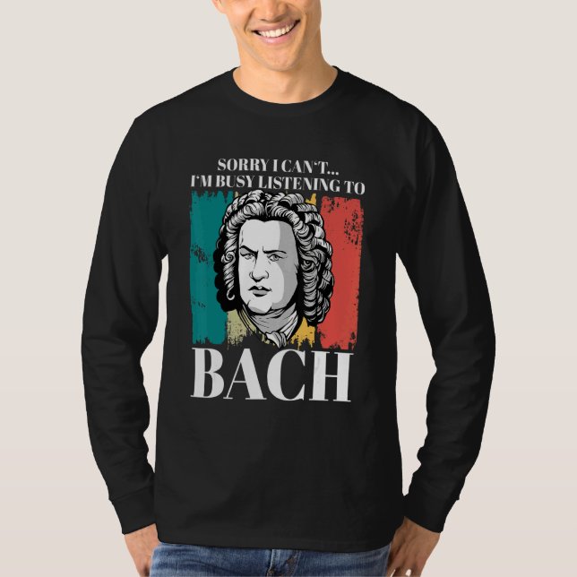 T-shirt Johann Sebastian Bach Compositeur Pour Classica (Devant)