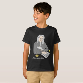 T-shirt Johann Sebastian Bach gezeichnet
