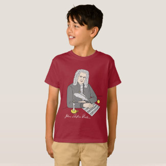 T-shirt Johann Sebastian Bach gezeichnet