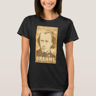 T-shirt Johannes Brahms Poster Vintage Torn