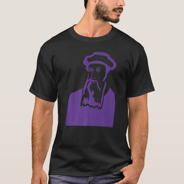 T-shirt Johannes Gutenberg Imprimer Livre de presse Lectur (Devant)