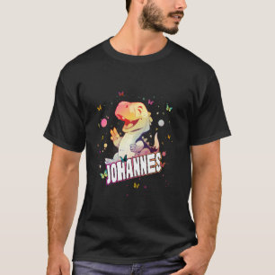 T-shirt JOHANNES - Nom mignon du garçon avec Dinosaur mign