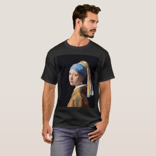 T-shirt JOHANNES VERMEER - Fille avec une boucle d'oreille
