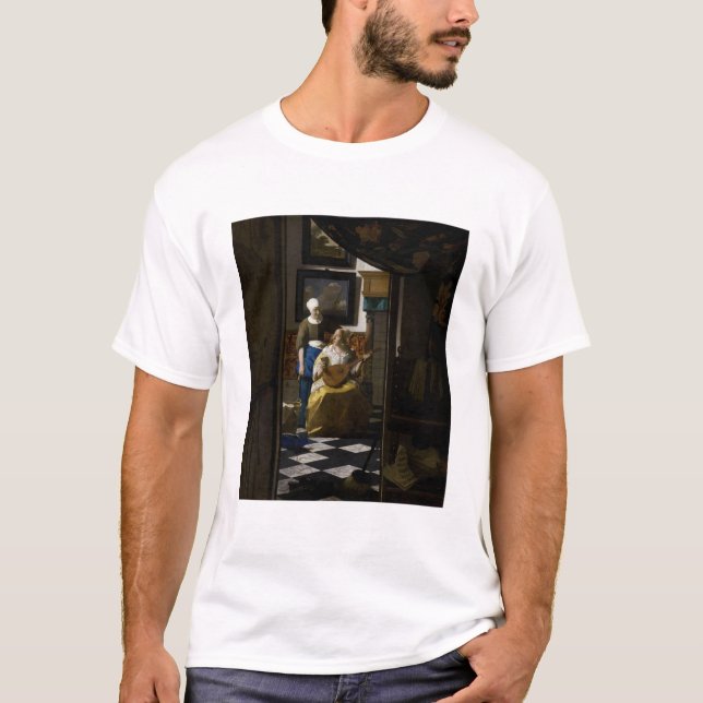 T-shirt Johannes Vermeer - La lettre d'amour (Devant)