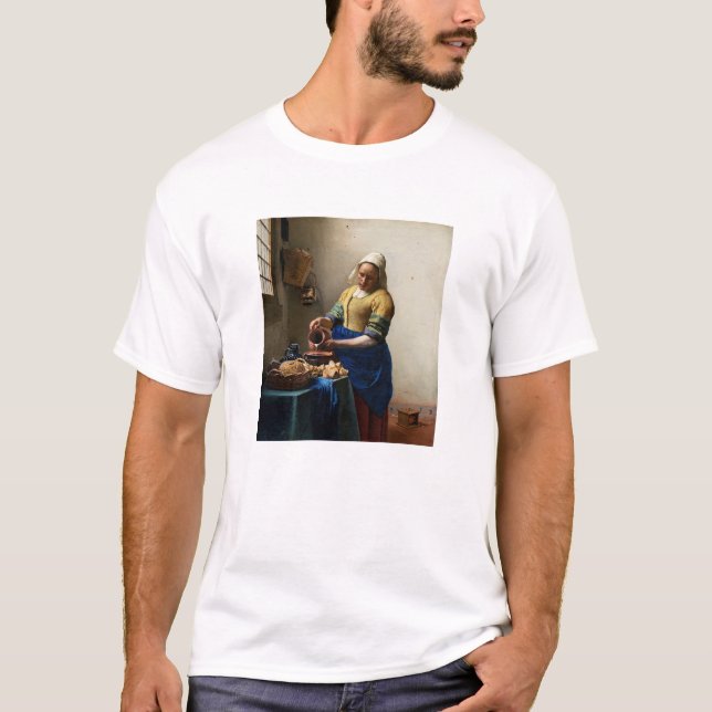 T-shirt Johannes Vermeer - La Milkmaid (Devant)