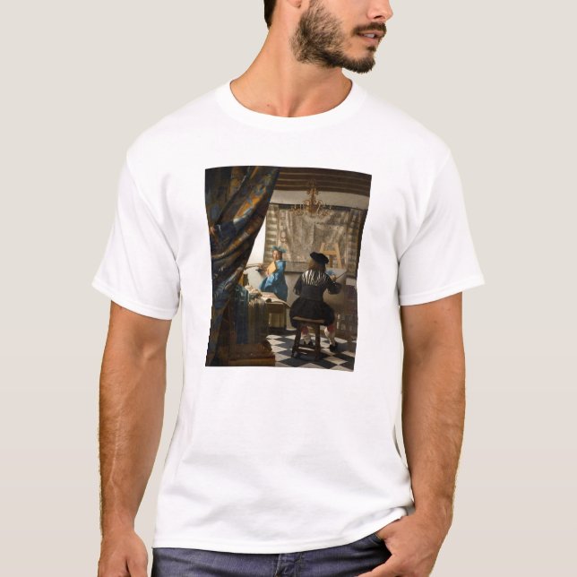 T-shirt Johannes Vermeer - L'Allégorie de la Peinture (Devant)