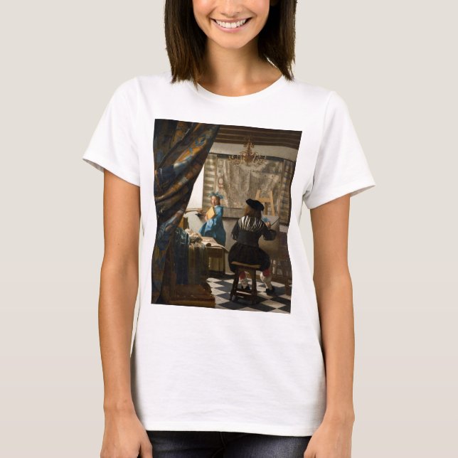 T-shirt Johannes Vermeer - L'Allégorie de la Peinture (Devant)