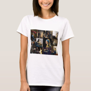 T-shirt Johannes Vermeer - Patchwork de chefs-d'oeuvre