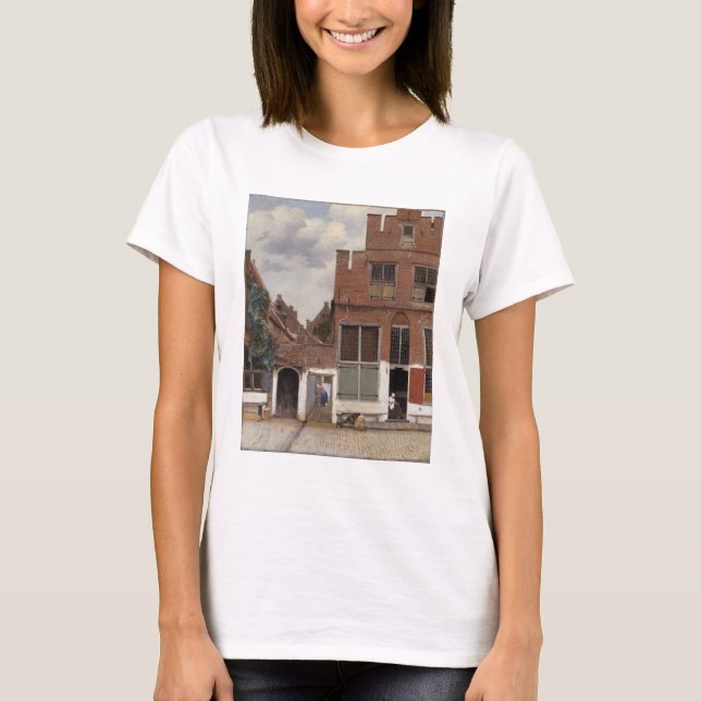 T-shirt Johannes Vermeer, Vue Des Maisons À Delft (Devant)