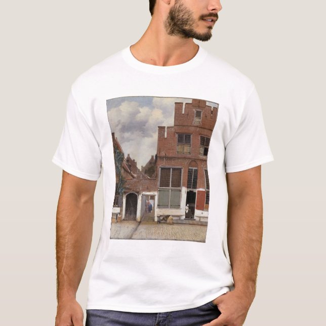 T-shirt Johannes Vermeer, Vue Des Maisons À Delft (Devant)