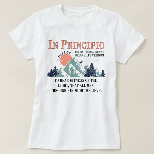 T-shirt John 1:1-7 Conversations classiques du cycle 3 CC (Design devant)