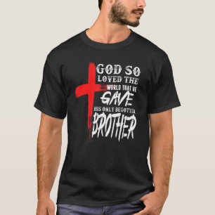 T-shirt John 316 Croix chrétienne Bible Christian Brother