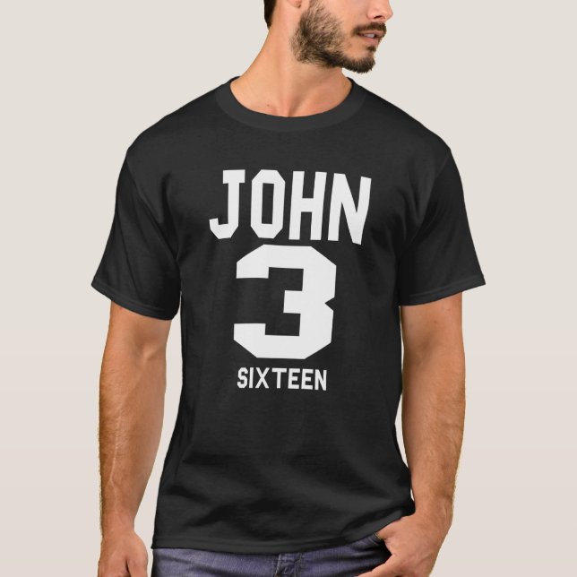 T-shirt John 316 Evangélisme chrétien Foi religieuse (Devant)