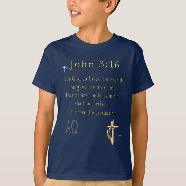 T-shirt John 3:16 (Devant)