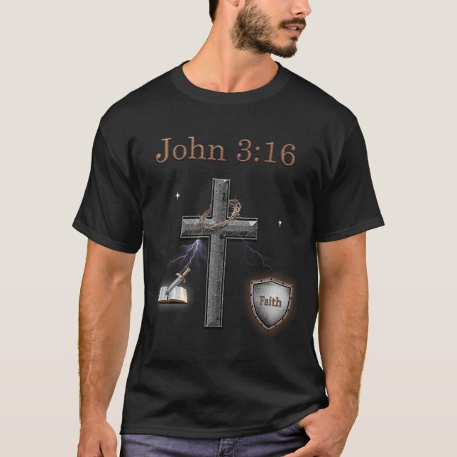 T-shirt John 3:16 (Devant)