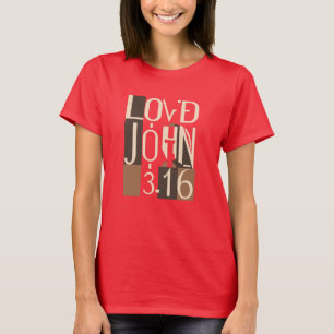 T-shirt John 3:16 Fragmented Abstraction 1900s Cubism