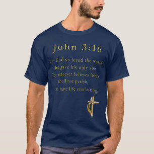 T-shirt John 3:16 vêtement chrétien masculin
