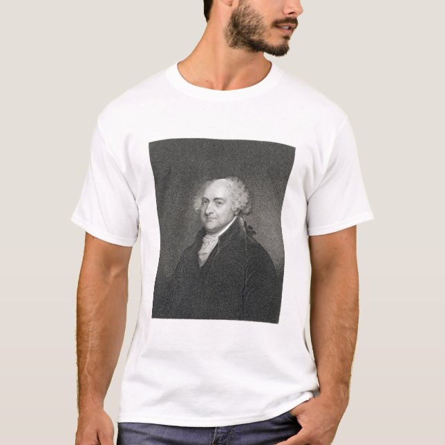 T-shirt John Adams, gravé par James Barton Longacre (179 (Devant)