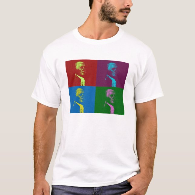 T-shirt John Adams PopArt (Devant)