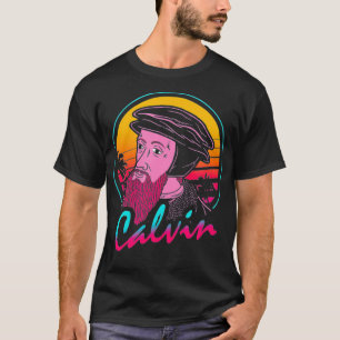T-shirt John Calvin années 80 Retro Vintage Tee