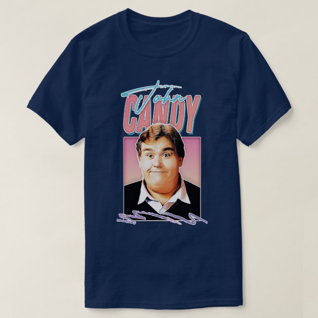 T-shirt John Candy 80s Style Retro Art (Design devant)