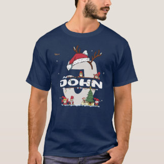 T-shirt John Christmasw John Name pour les Noël drôles