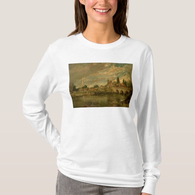 T-shirt John Constable | le pont de Harnham et de Salisbu (Devant)