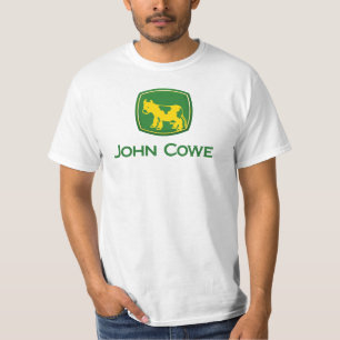 T-shirt John Cowe avec dire dessus de retour