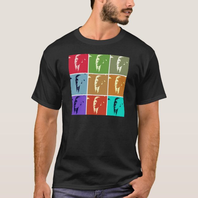 T-shirt John F Kennedy/JFK Pop Art (Devant)