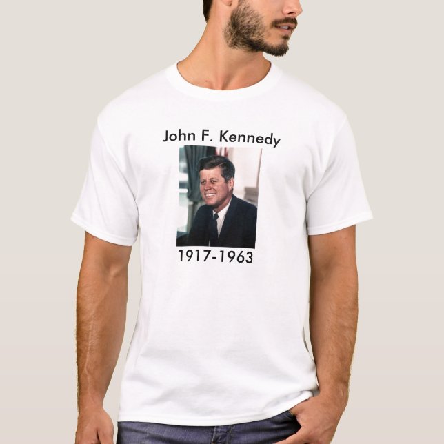 T-shirt John F. Kennedy, portrait de photo de la Maison (Devant)