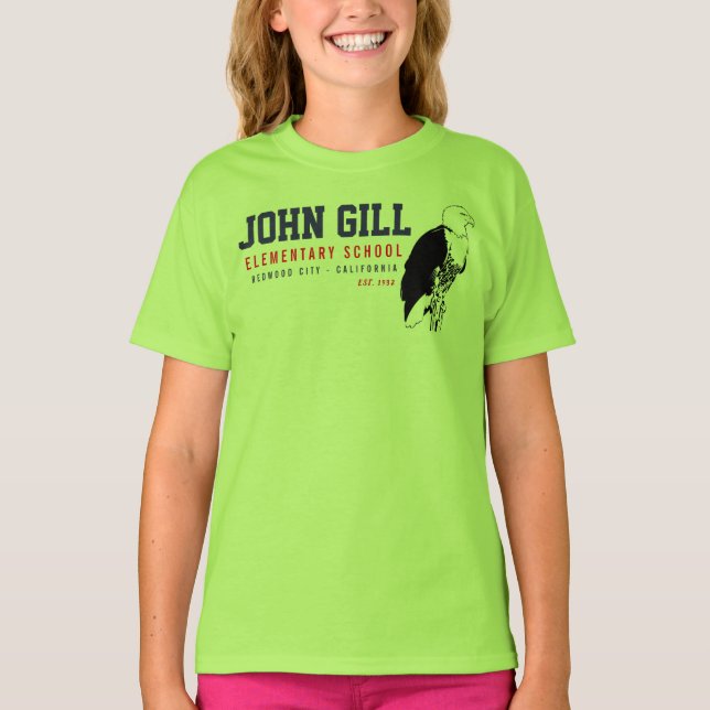 T-shirt John Gill Eagle Girls Jersey V-Neck (Devant)