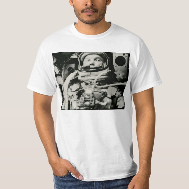 T-shirt John Glenn sur le vol historique de l'amitié 7 (Devant)
