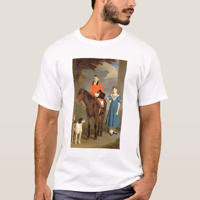 T-shirt John Gubbins Newton et sa soeur Mary, 1832-33 ( (Devant)