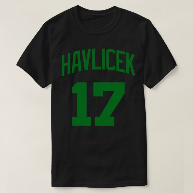 T-shirt John Havlicek Jersey White (Design devant)