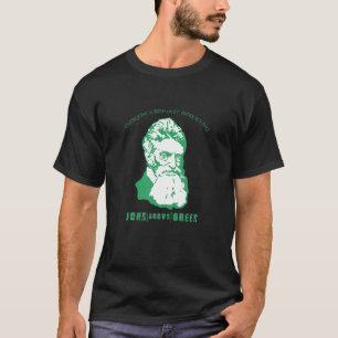 T-shirt John Histoire Brown St. Patrick's Day Party Green 