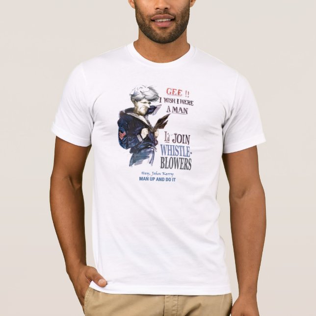T-shirt John Kerry ! Mec et fais-le ! (Devant)