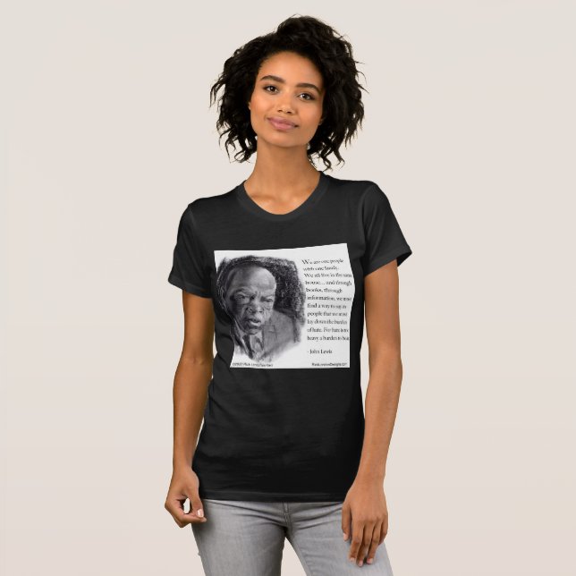 T-shirt John Lewis & Citation Belle Portrait Femme (Devant entier)