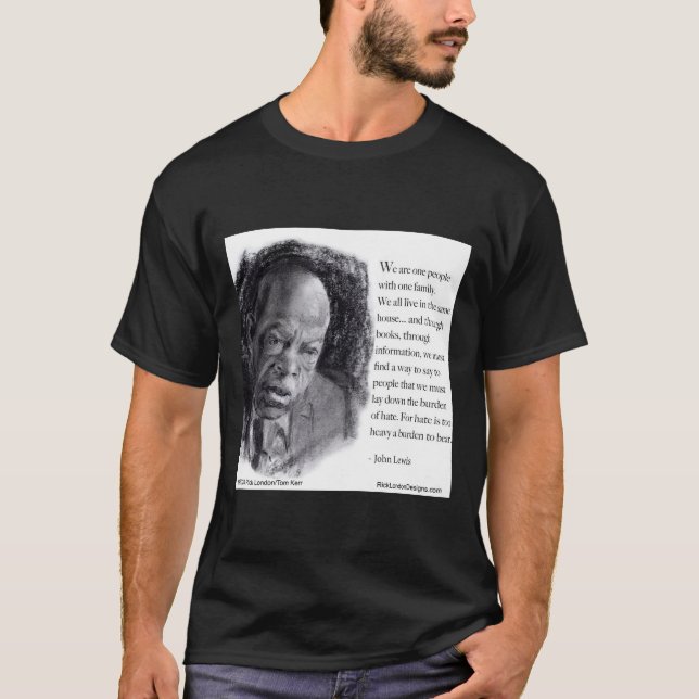 T-shirt John Lewis & Citation Portrait Beau  (Devant)