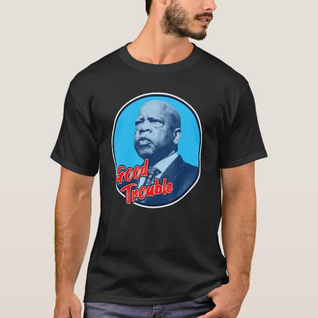 T-shirt John Lewis  Engagez-vous dans de bonnes difficulté (Devant)