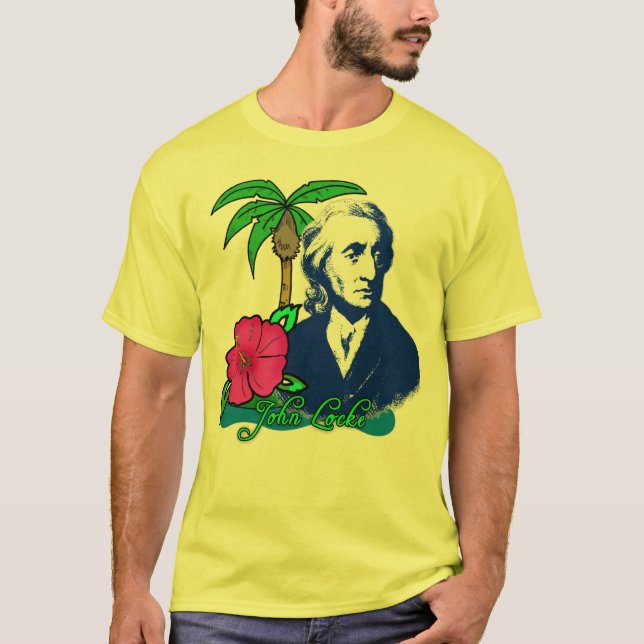 T-shirt John Locke sur l'Île déserte (Devant)