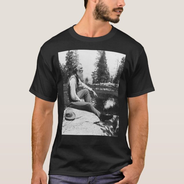 T-shirt John Muir - &quot ; John of the Mountains&quot ; C (Devant)